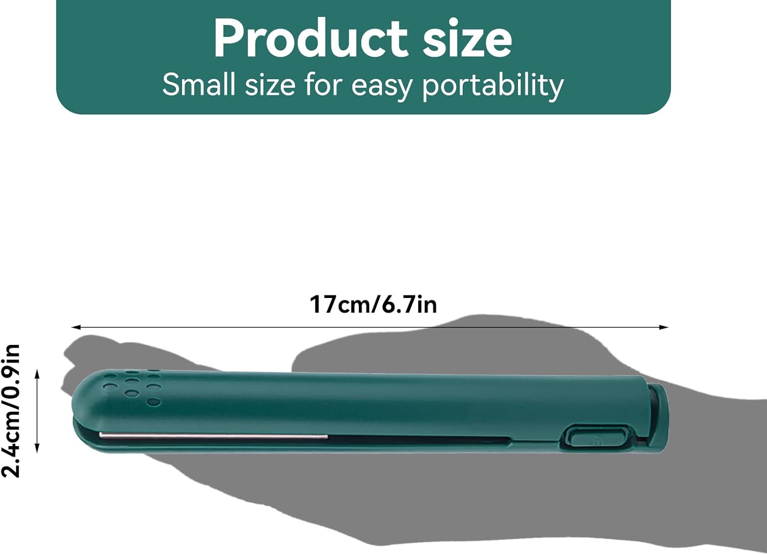 Mini GlamGlide Hair Straightener : Effortless Style Anywhere, Anytime!