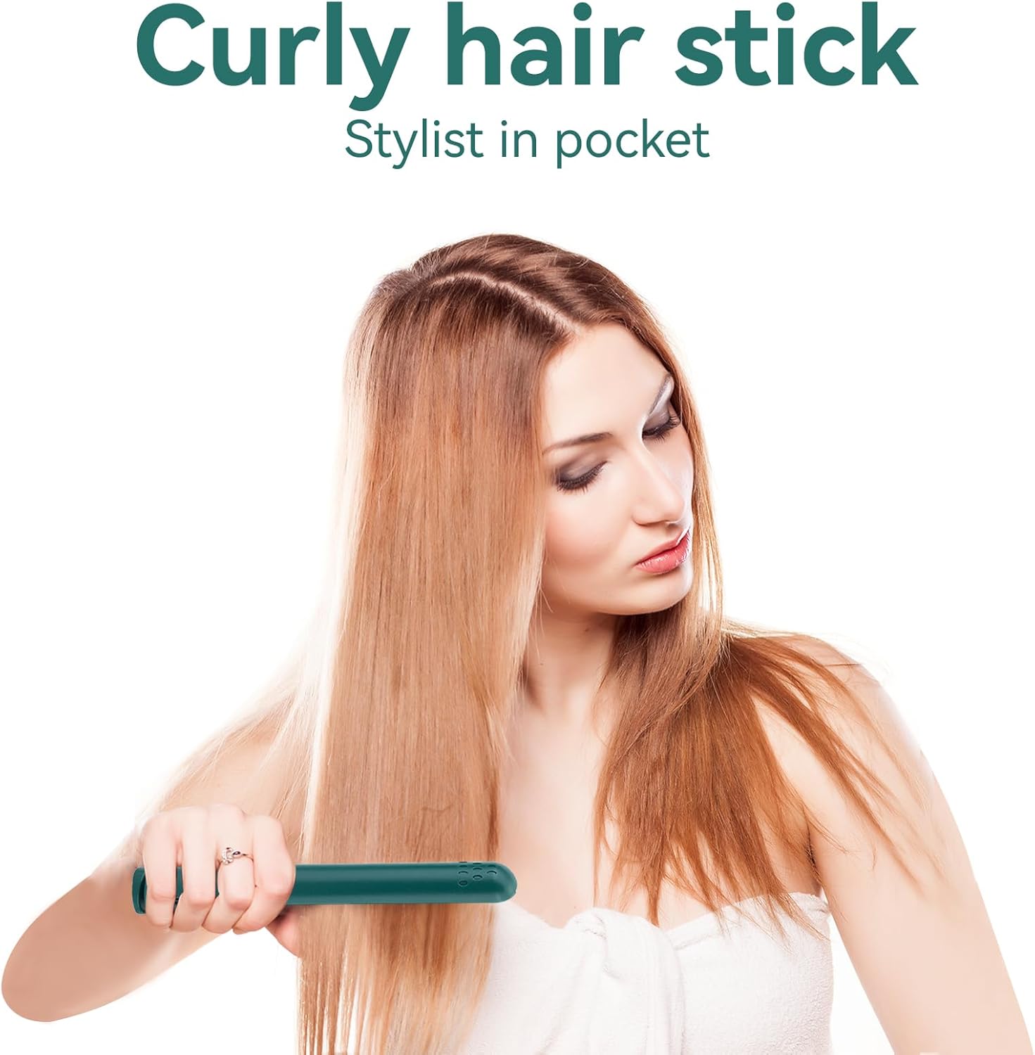 Mini GlamGlide Hair Straightener : Effortless Style Anywhere, Anytime!