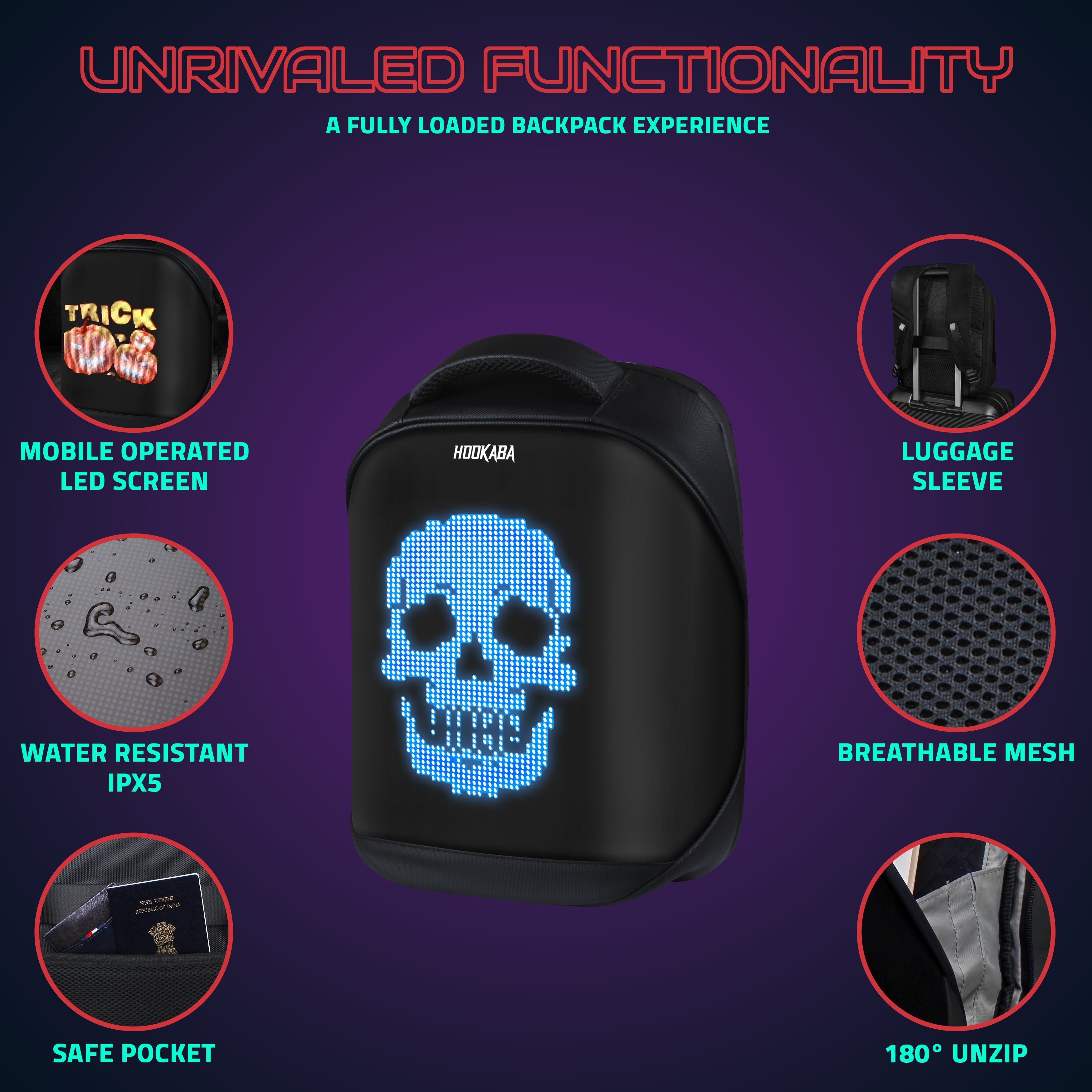 LED backpack